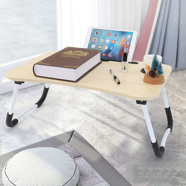 Inbox Zero Large Bed Tray Foldable Portable Multifunction Laptop Desk